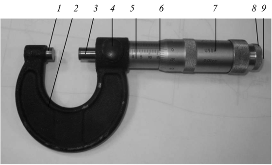 Плакат "Микрометр (конструкция, настройка, измерения)"