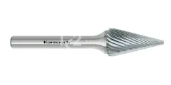 Борфреза твердосплавная Karnasch форма M, 3х11х3х38 мм, насечка HP-2, без покрытия, арт. 11.3090-015