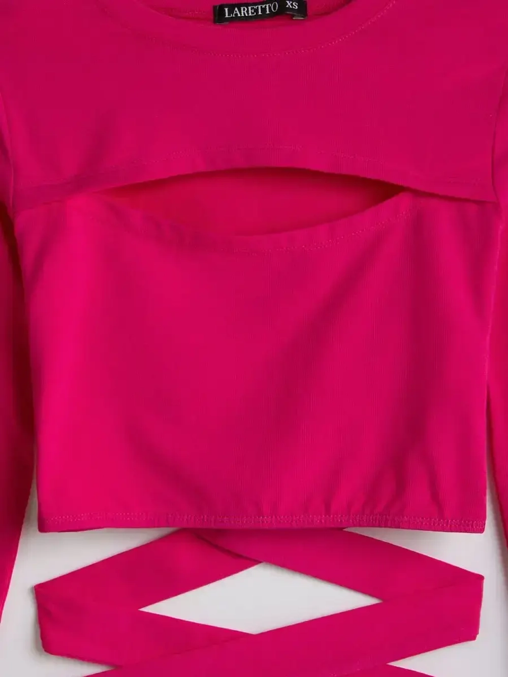 Кроп топ с завязками летний