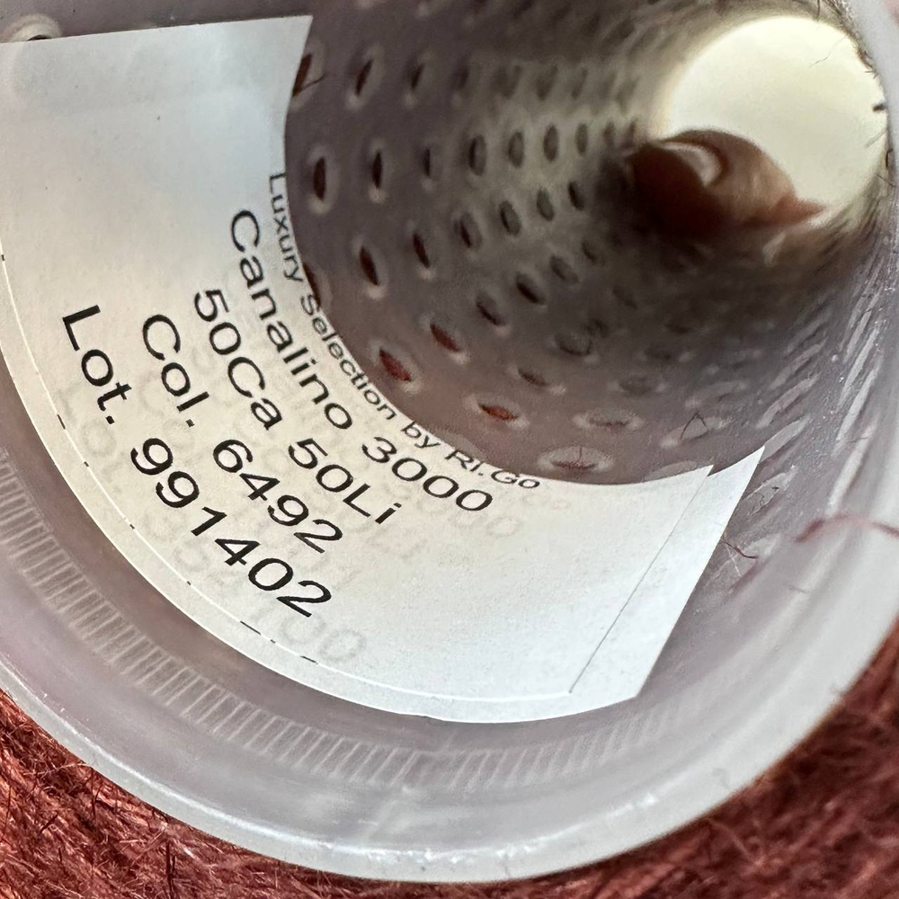 CANALINO - Luxury Selection by Ri.Go; 50% конопля, 50% лен; 300м/100гр; col. 6492 , цвет: терракот S501