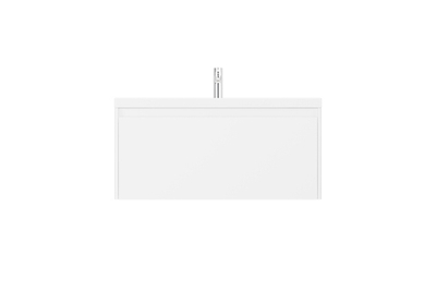 Тумба подвесная VELVEX Klaufs 100.1Y.NEW белая с раковиной Velvex Mario 100