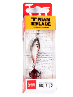 Блесна вращающаяся Lucky John TRIAN BLADE LONG 09.0г 007