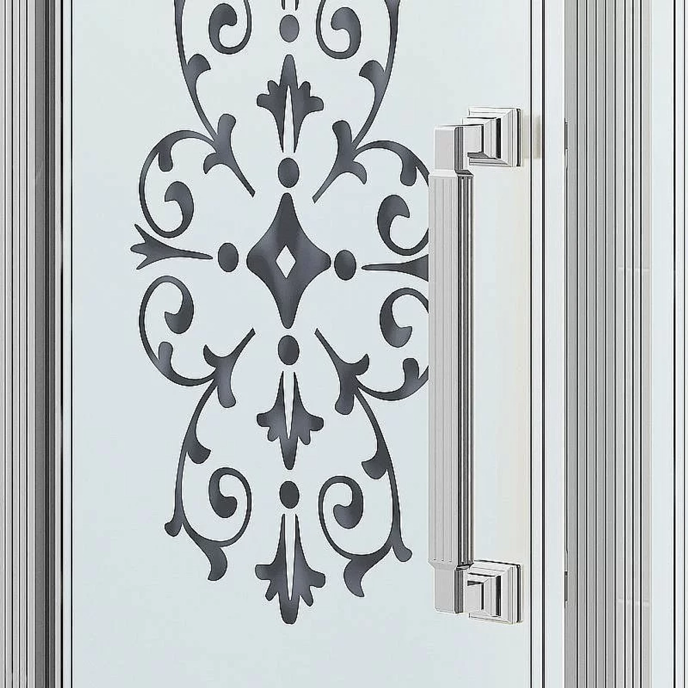 Душевой уголок Ambassador Royal 18015110-L 120х80 стекло прозрачное с декором/профиль хром