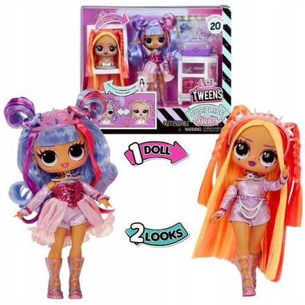 Кукла LOL Surprise Swap Кукла Лол Бэйли 2 образа фиолетовый- огненный 591757