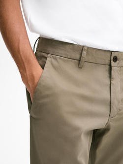 Massimo Dutti Брюки из рельефного 100% хлопка, зеленый