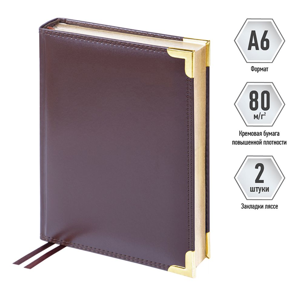 Ежедневник недатированный Delucci А6 160 листов (UD1_89602) 3