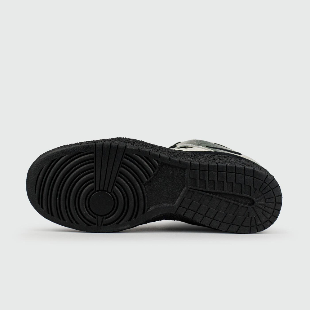 Кроссовки Nike x CPFM Dunk Mid Grey / Black with Fur