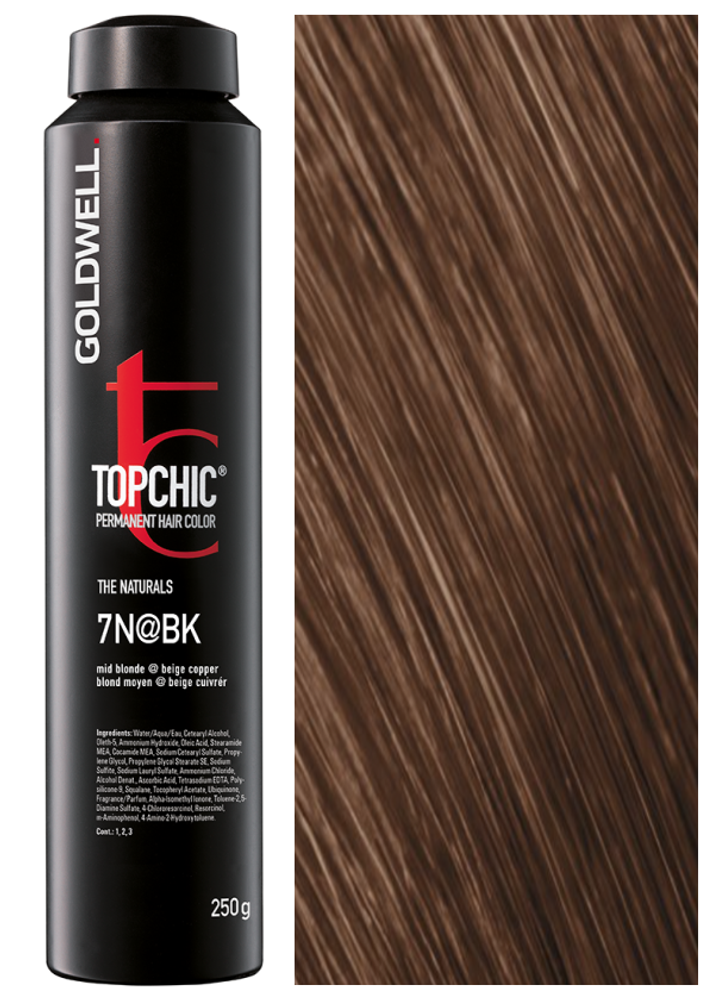 Goldwell Topchic 7N@BK средний блонд с бежево-медным сиянием 250мл