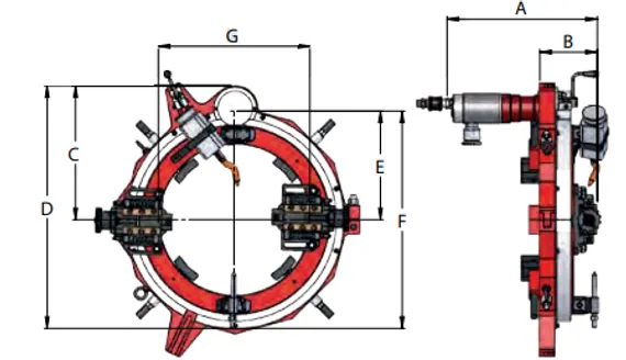 Разъёмный труборез G.B.C. SuperCutter SC-54-60