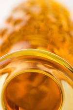 Анальный массажер стеклянный желтый 12 см