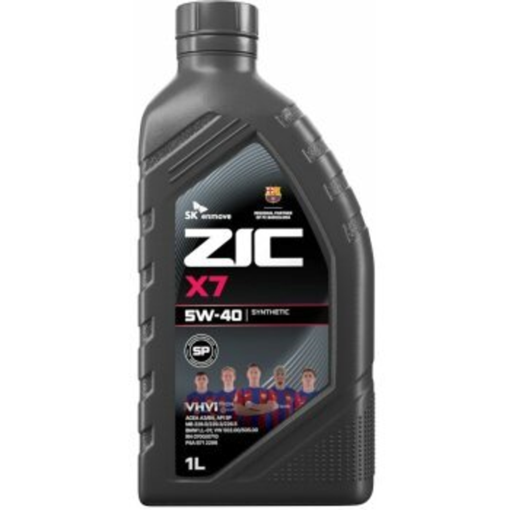 Масло моторное ZIC X7 5w40 SP/CF, ACEA A3/B4 1л