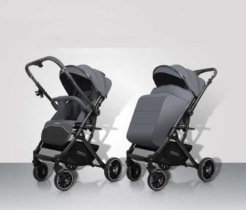 Прогулочная коляска Luxmom 525 с перекидной ручкой (серый)