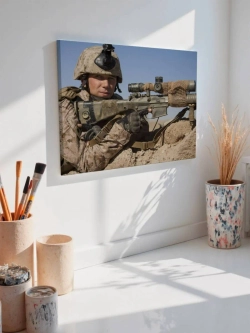 Картина на стену 40 X 50 Снайпер