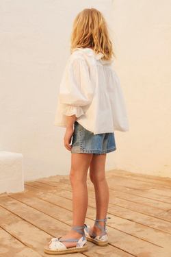 ZARA РУБАШКА В РОМАНТИЧЕСКОМ СТИЛЕ - LIMITED EDITION, ЖЕЛТОВАТО-БЕЛЫЙ