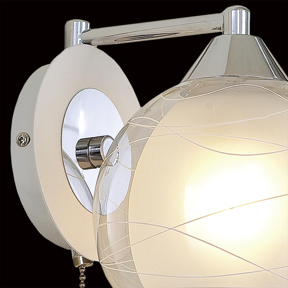 Citilux Буги CL157311 Бра с выключателем Белое Хром