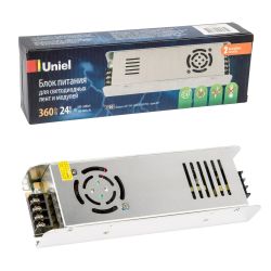 UET-VAS-360B20 24V IP20 Блок питания. 360Вт. Металлический корпус. TM Uniel