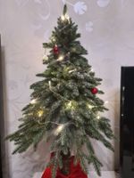 Искусственная ель на ножке "Гринч" (Литая хвоя с инеем) 70 см