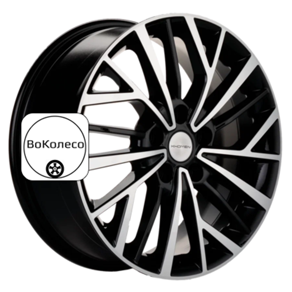 7x17/5x114,3 ET48 D67,1 KHW1717 (Kia K5) Black-FP Khomen Wheels