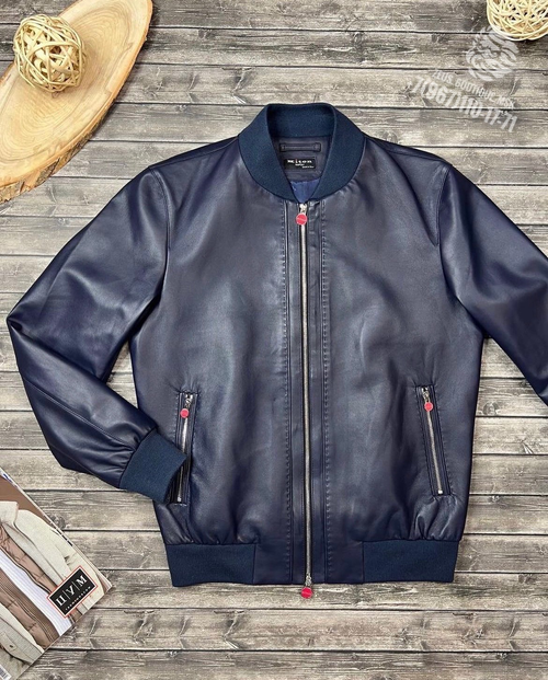 Кожаный бомбер Kiton