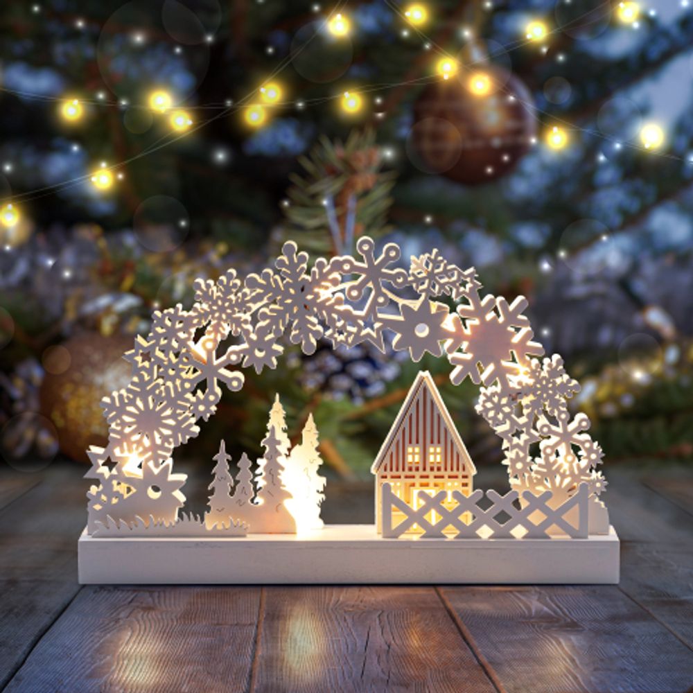 Светодиодная новогодняя фигура ЭРА EGNDS-01 Сказка 8 LED | Фигуры