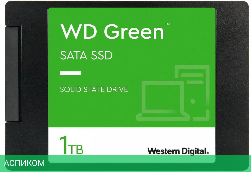 SSD диск WD Green 1TB (WDS100T3G0A)