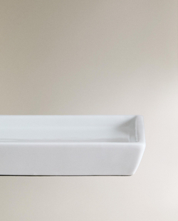 Zara Home поднос, фаянс, белый · 1576/043