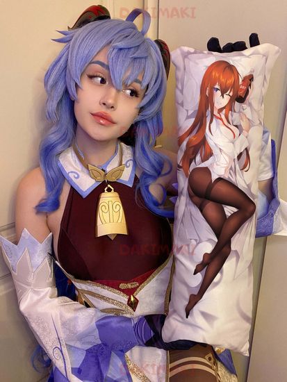 Мини дакимакура Курису Макисе из Врата Штейна арт. M0133, 60х20 см