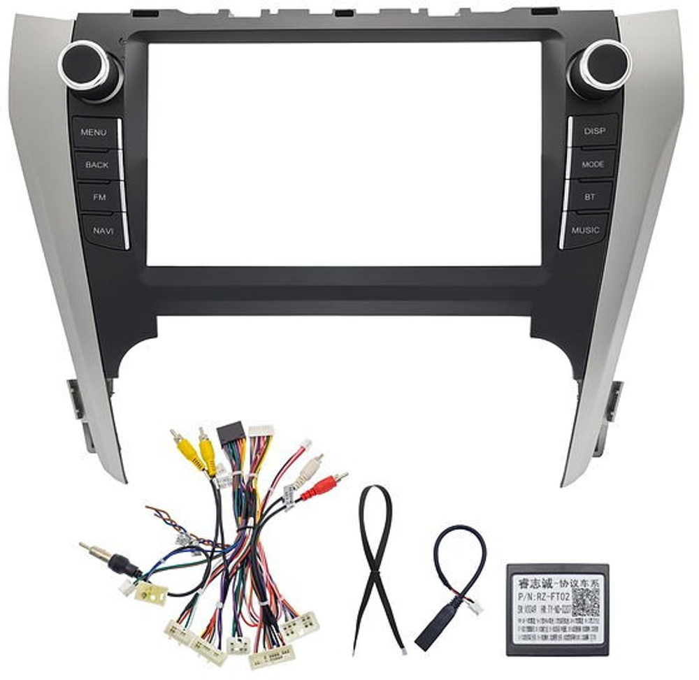 Магнитола Toyota Camry 50 2011-2014 (рамка с крутилками и кнопками) - FarCar DX9-7048K9 монитор 9" IPS на Android 13, 4+64Гб, CarPlay