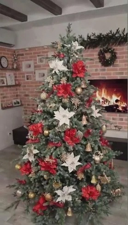 Ель искусственная Камчатская премиум зелено-голубая 120 см