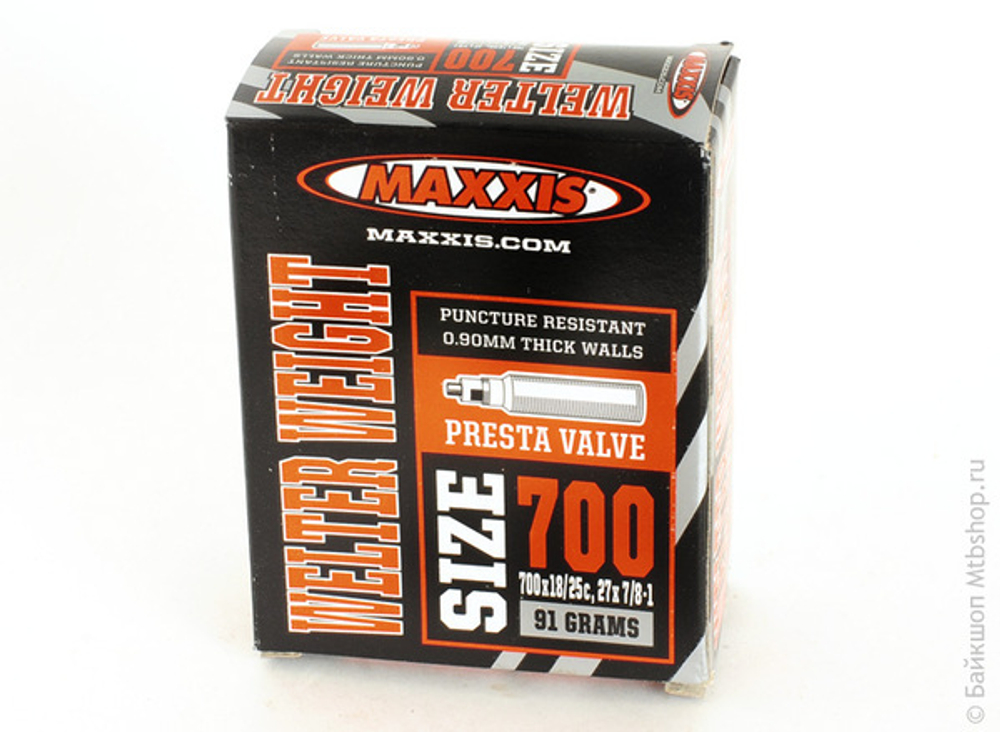 Камера Maxxis Welter Weight 700x18/25C вело нип. 48mm 92 grams