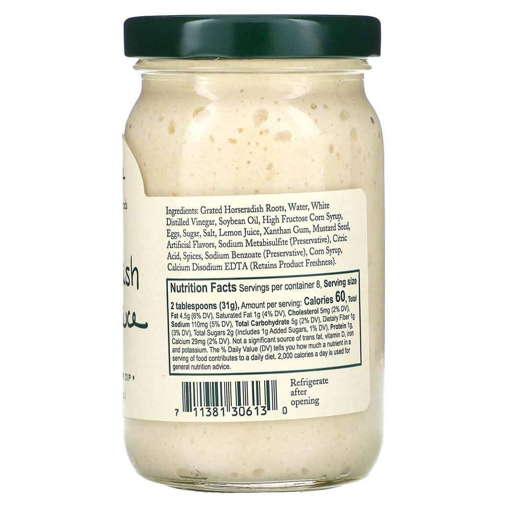 Stonewall Kitchen, сливочный соус с хреном, 234 г (8,25 унции)