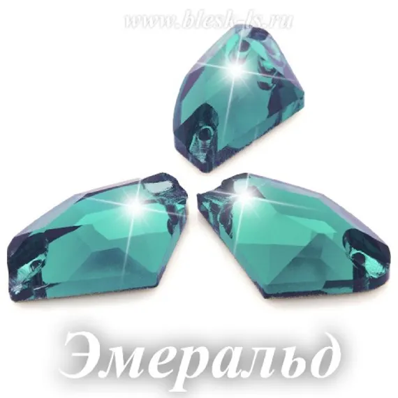 Пришивной галактик Solvo с 2 отверстиями, Эмеральд