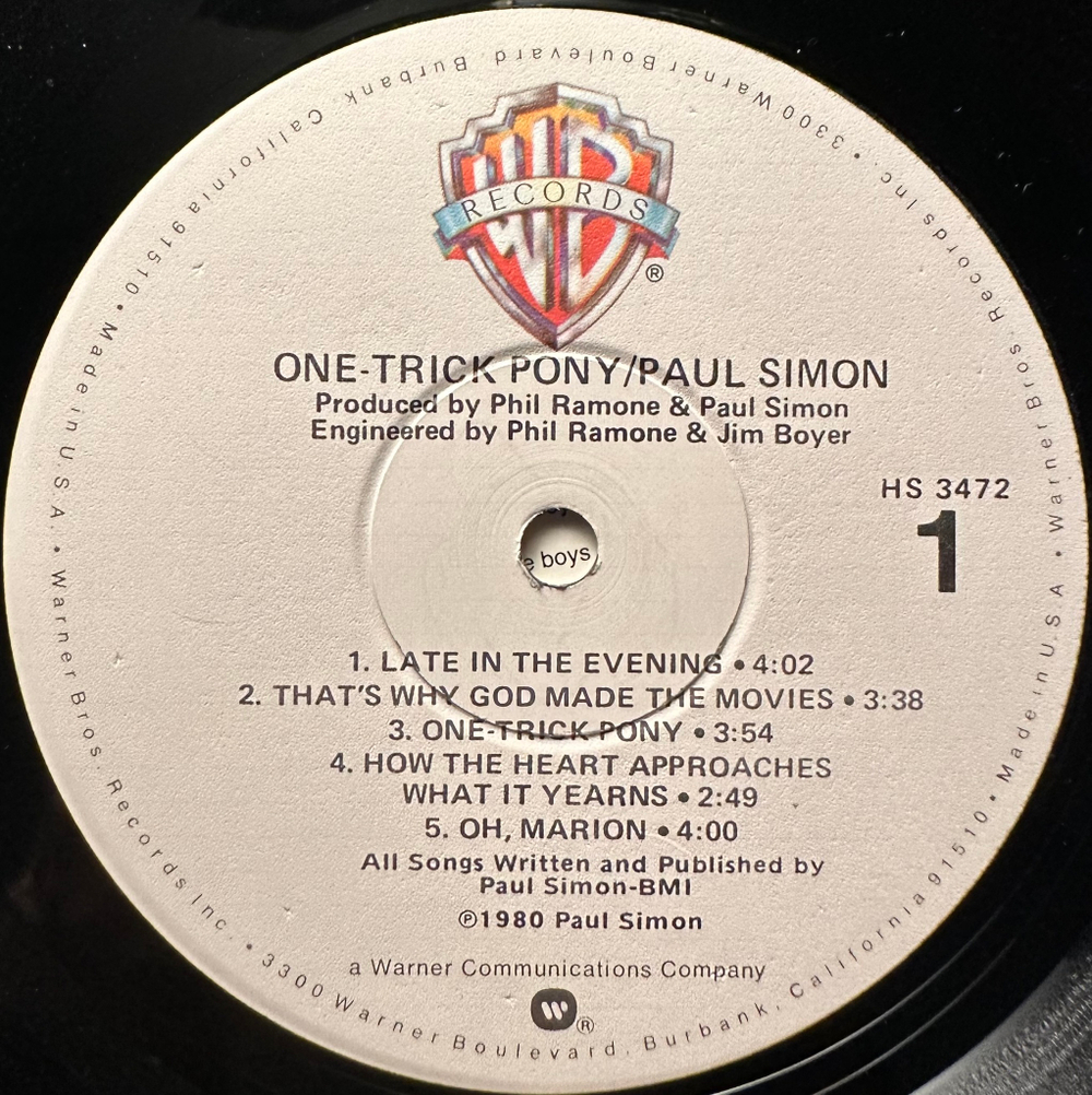Paul Simon - One-Trick Pony (США 1980г.)