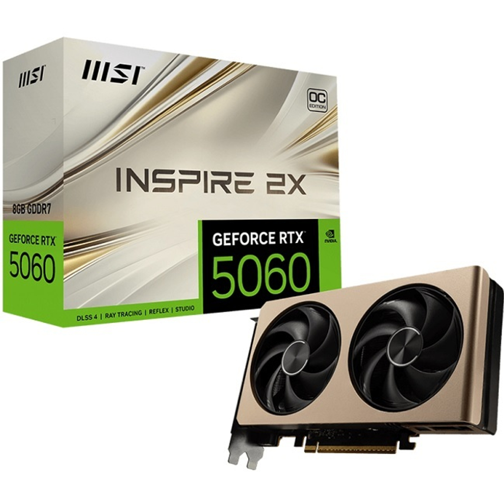 Видеокарта MSI GeForce RTX 5060 INSPIRE 2X OC 8GB (G506-8I2C)