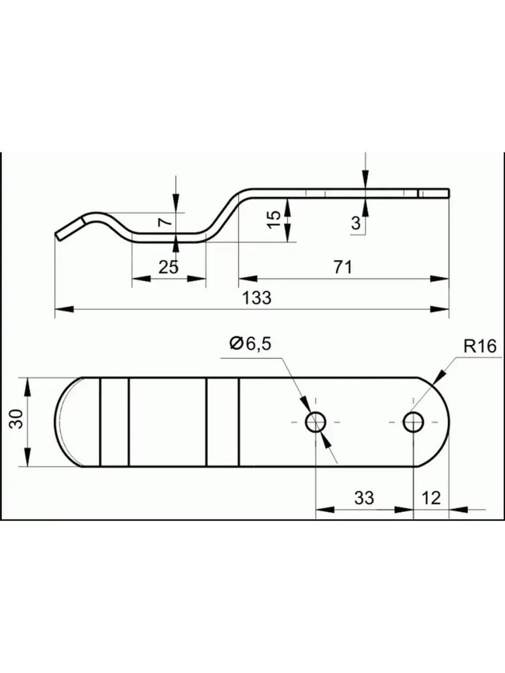Крючки мебельные высота 30 мм 4 штуки