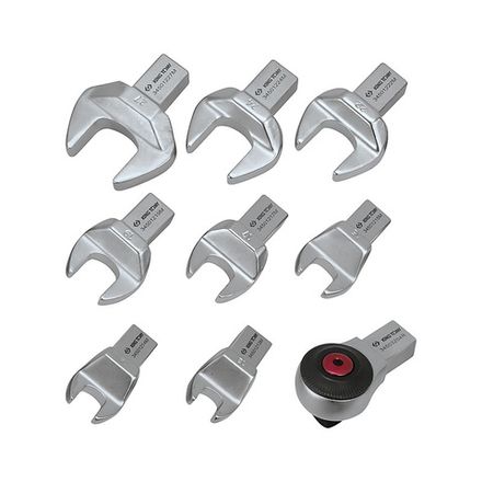 Цена на KING TONY (345202D11MR) Динамометрический ключ серии "FIT", 1/2", 14х18 мм с набором насадок 13-30 мм, 40-200 Нм