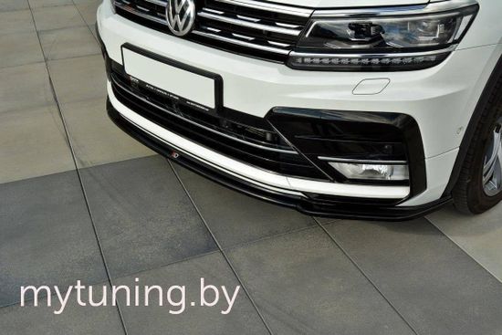Сплиттер бампера переднего для VOLKSWAGEN Tiguan II R-Line (16-...)