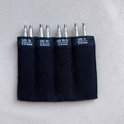 Набор укороченных металлических спиц разной длины ( 5 и 8 см ) Twist Shorties Mini ChiaoGoo