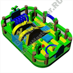 Коммерческий надувной батут "Водопад в джунглях"