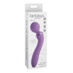 Двусторонний вибростимулятор с 2 моторами Fantasy For Her Flexible Please-Her (10 режимов) (Цвет: фиолетовый)
