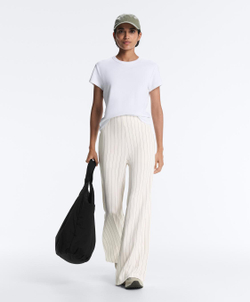 OYSHO Брюки в тонкую полоску с широкими штанинами и модалом, экрю