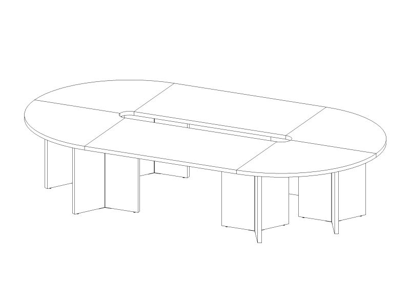 Стол овальный 3600*2000 мм (Lava/Terra)