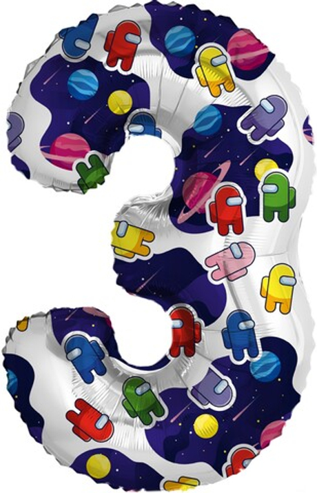 Цифра 3 "Космонавтики" (32''/81 см)