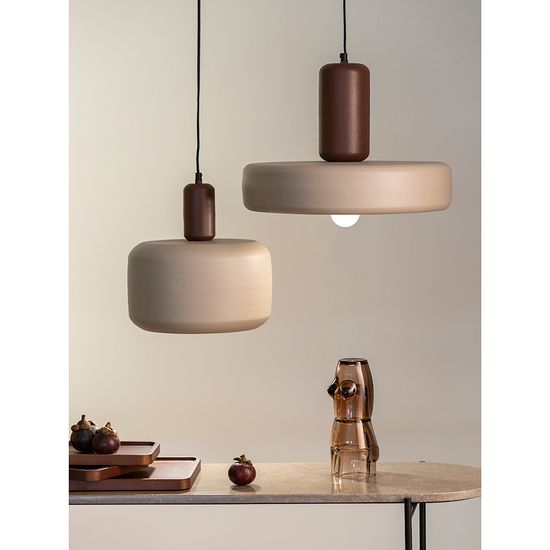 Светильник подвесной juko, D28х32 см, вишневый