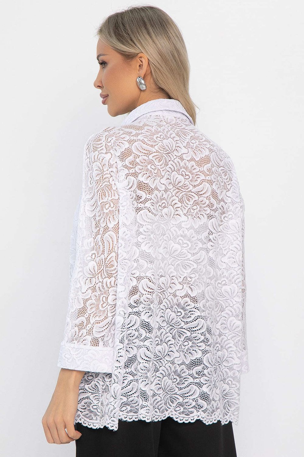 Рубашка кружевная Аристократка (белая) Б14511-10М LT Collection