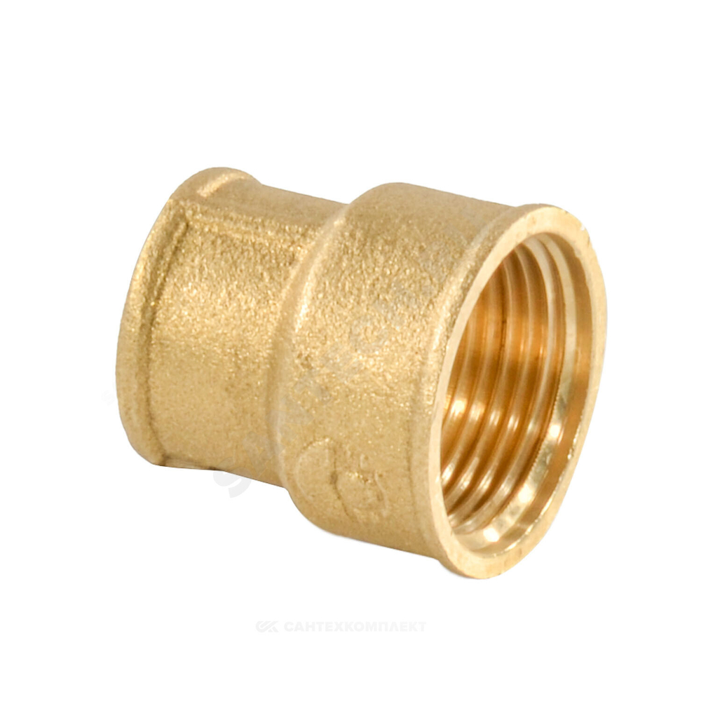 Муфта латунь переходная Ду 32х25 (1 1/4"х1") ВР/ВР VALFEX VF.240.L.114.100
