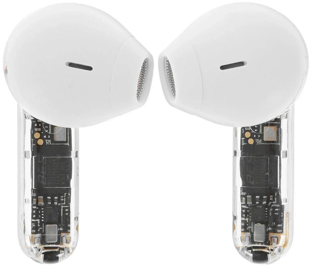 Наушники JBL Tune Flex Ghost, Bluetooth, внутриканальные, белый [jbltflexgwhtcn]