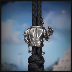 Темлячная бусина "Доктор " для ножей , мельхиор