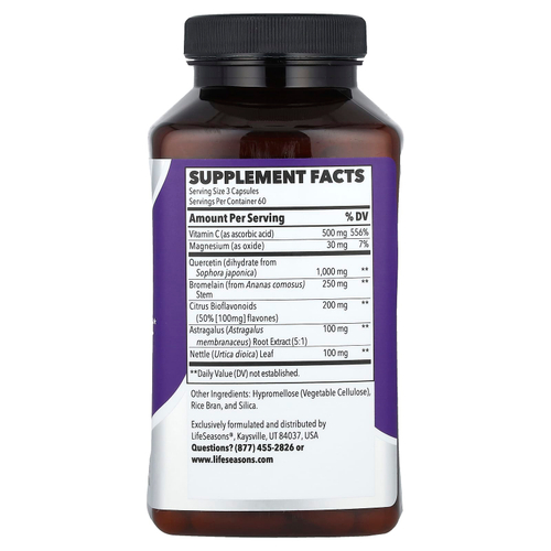 LifeSeasons, Breathe-X®, 180 растительных капсул