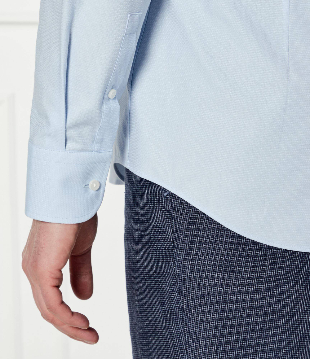 Рубашка H-HANK-spread-C1-222 BOSS BLACK - голубой(50539227)